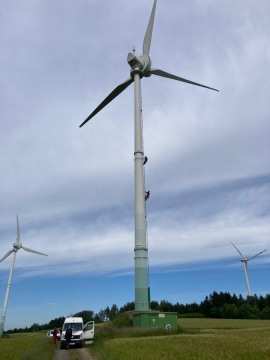 Sanierung der Windenergieanlage im Windpark Heidersdorf